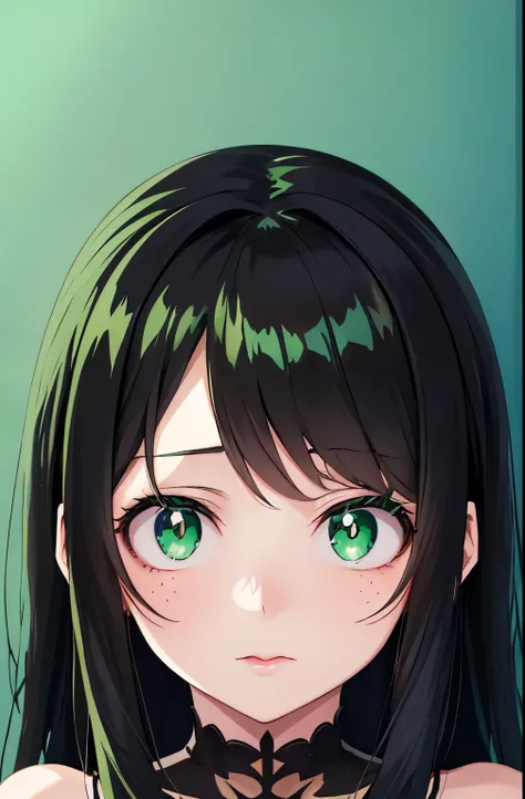 anime girl with green eyes and black dress, anime style portrait, anime moe artstyle, cute anime girl portraits, cute anime girl portrait, portrait anime girl, anime girl portrait, portrait of an anime girl, beautiful anime portrait, portrait of cute anime...