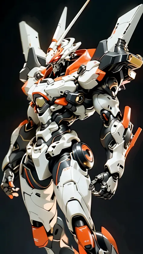 (masterpiece:1.5, best quality:1.5, extremely delicate:1.5), (male:1.5), humanoid mecha, fully enclosed shoulder guards, matchin...