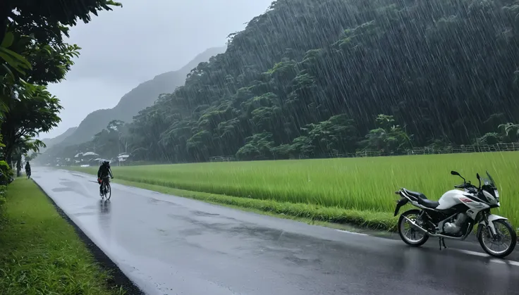 Bike、rain、