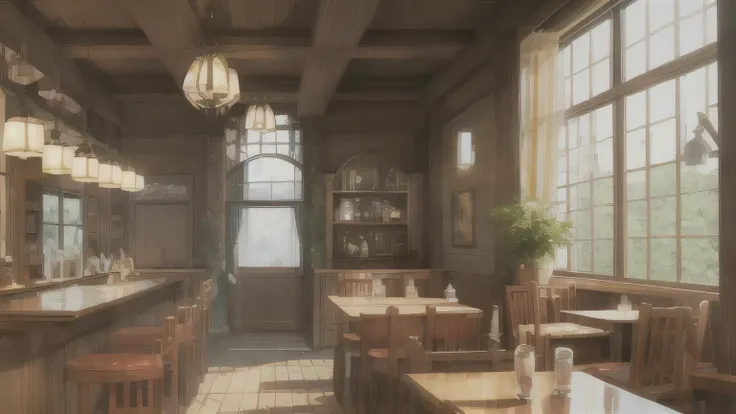 ((anime:1.4,figure)),(masterpiece, Highest quality, Highest quality),(Very detailed, The absolute solution),((16K, High resolution)), (((Beautiful cafe with a cozy atmosphere))), ((anime:1.4,figure)),(masterpiece, Highest quality, Highest quality),(Very de...