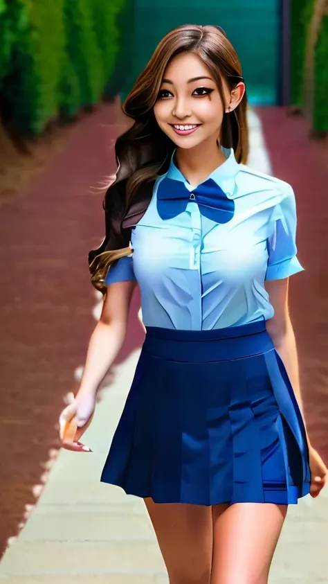 arafed image of a woman in a skirt and shirt, jk uniform, school uniform, dressed as schoolgirl, seifuku, wearing school uniform, girl wearing uniform, school girl, bae suzy, tzuyu from twice, wearing a school uniform, magic school uniform, realistic schoo...