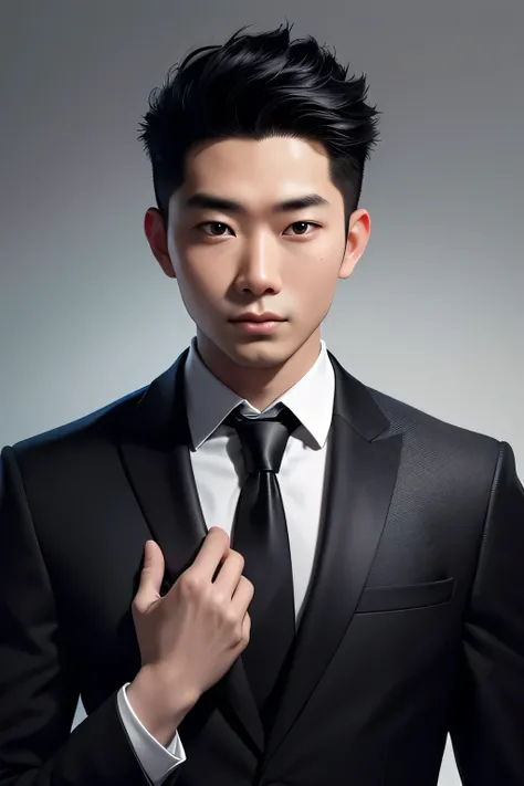 arafed asian man in a black suit and tie posing for a picture, professional profile photo, andrew thomas huang, headshot photo, david luong, kevin hou, reuben wu, profile portrait, professional profile picture, damien tran, professional headshot, darren qu...