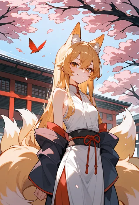 score_9,score_8_up,score_7_up, anime art style, Japan, 1girl, beautiful girl, fashionable, kitsune, athletic body, small breasts, blushing, loving smirk, highest resolution