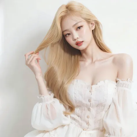 Jennie Blackpink with blonde hair