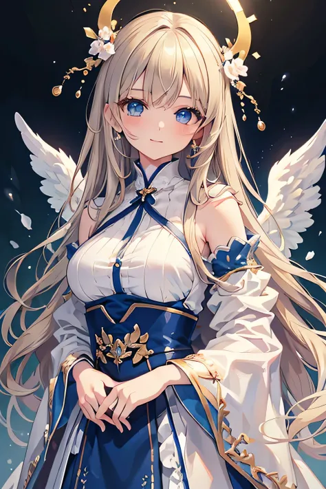 masterpiece, best quality, ultra-detailed, extremely detailed, 4K, 8K, best quality, beautiful, illustration, extremely detailed game CG, night, moon, a cute girl, 1girl, solo, princess, beautiful blond hair, beautiful light blue eyes, beautiful eyes, lip,...