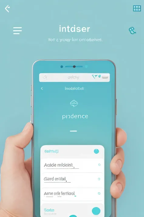 ui ux design Design a calm and soothing mobile app interface for ReflectEase, a stress management journal. The app should have a minimalist design with a soft color palette (light blues, greens, and pastel tones). The home screen should feature a journal e...