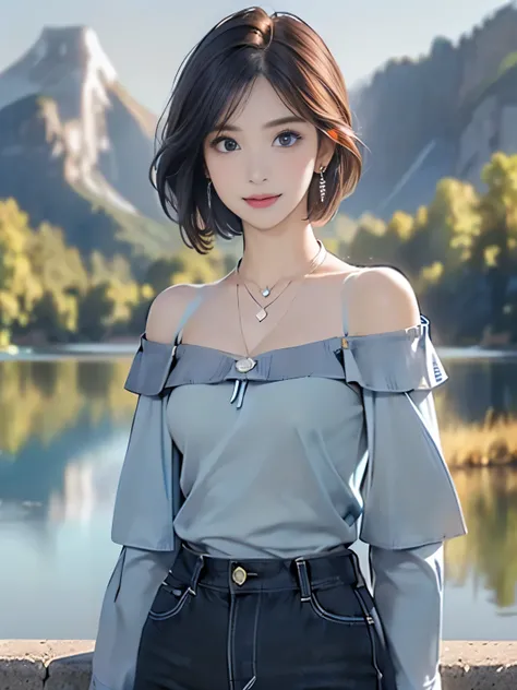 ((((Best Quality))))、(((Ultra-precision CG16K wallpaper)))、(((masterpiece)))、(((Super detailed)))、(((Extreme detail)))、((Mature 2 woman１There are people:1.8))、((Very beautiful Japanese face))、((Oval Face))、((Straight short bob hair:1.6))、(Shiny brown hair)...