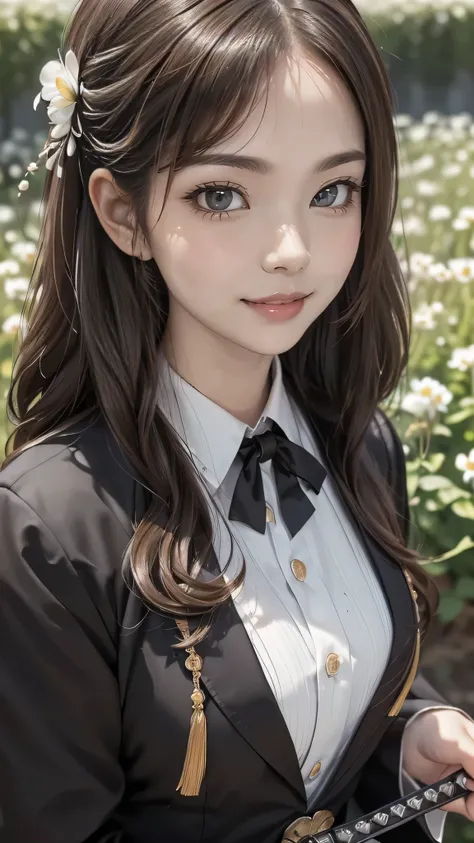 Realistic, masterpiece, highest quality, Highest Resolution, Japanese , , Upper body photo, Looks sleepy, Spaced out, Open your mouth, Beautiful and detailed eye drawing, (Droopy eyes:1.3), Dark Eyes, Thin eyebrows, Draw eyelashes carefully, Eyelash extens...