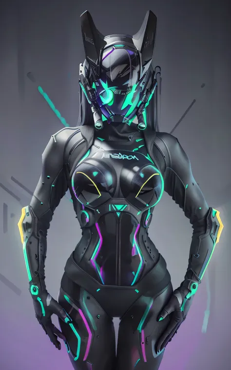 Image 16k, Great [Catwoman | Catwomen], black tight leather biker suit on the body, biker costume, biker gloves, (big breastes), (slim athletic body), futuristic (All closed cyber helmet) with big cat ears, faceoff, ciberpunk, lascivious, enticing, Tilting...