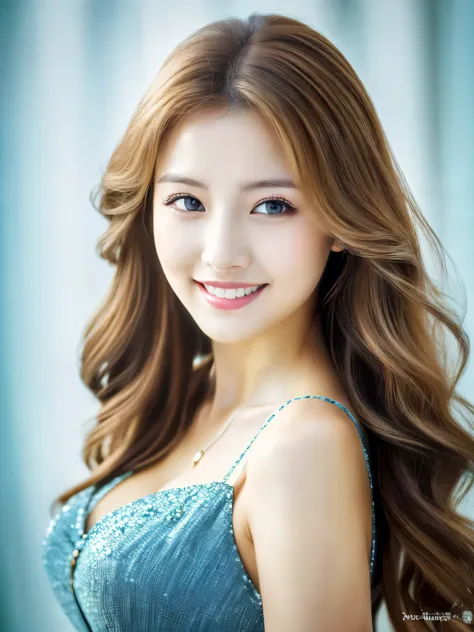 ((highest quality)), ((masterpiece)), (detailed), Head to waist angle, Perfect Face, Perfect body, Light brown hair, Beautiful Skin, A beautiful Russian and Korean woman, (masterpiece:1.3), (8k, Photorealistic, Raw photo, Best image quality: 1.4), (Random ...