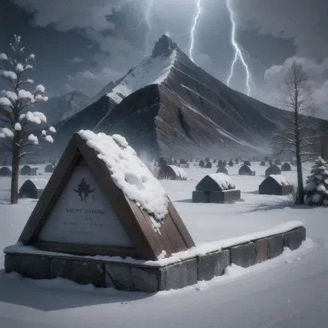 The mountains and waters are winding,There is a hole clearly here,The moth is on the grave,Snowflakes drift by and become salt,Thunder and lightning must be a tomb,Don't look near dead wood,There is a tomb among the mountains,The Spring and Autumn Peri...