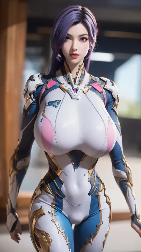 A beauty girl with (blue pink multiple color long hair:1.5), 1GIRL, CLOSE UP UPPER BODY, COWBOY SHOT PORTRAIT, (MECHA GOLDEN DRAGON HEAD ACCESORIES:1),((HUGE FAKE BREASTS:1.5)), (11 line ABS:1.3), ((MECHA GUARD ARMS,Light Emitting Diode BODY:1.1)), (PURPLE...