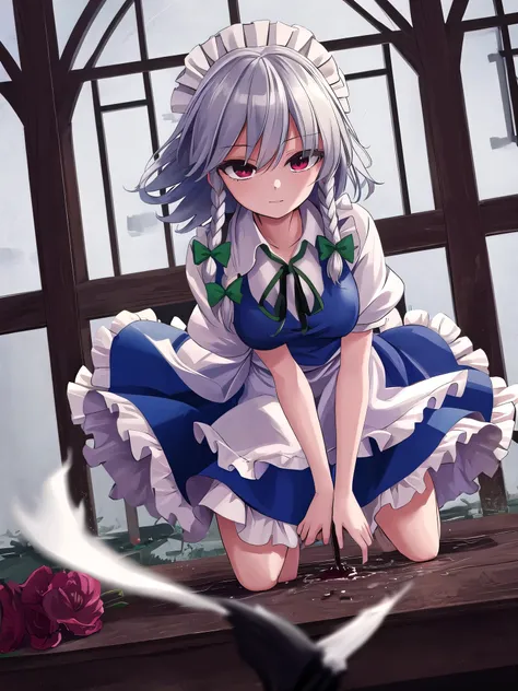 masterpiece, best quality, absurdres, ultra detail,1girl, izayoi_sakuya_touhou