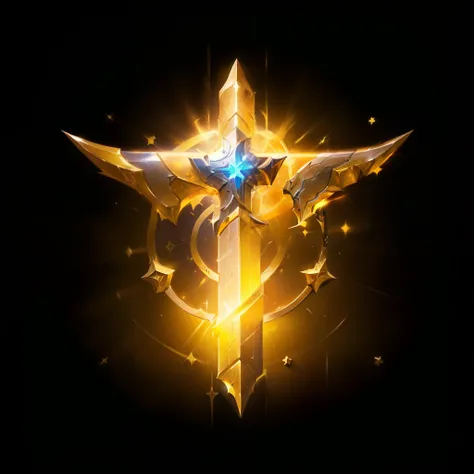 a close up of a cross with a halo in the background, holy paladin, godsent, holy armor, avatar image, shinning sword, world of warcraft spell icon, holy crusader, neon cross, saint, holy cross, leviathan cross, emblem of wisdom, character icon, templar, fa...