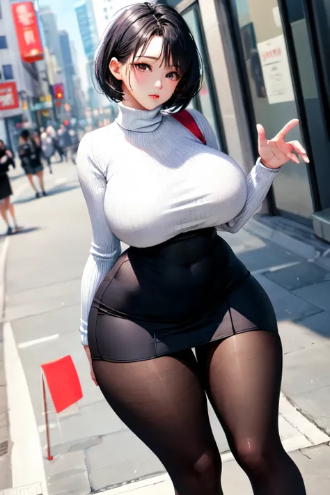 sole_female,8K RAW photo, high resolution, (solo view), (kpop idol), (korean beauty), highres, perfect body, ultra-fine face, fine eyes, double eyelids, (symmetrical eyes:1.1), 20 years old, curvy, short hair, black hair, (slim waist), (huge hip, huge pelv...