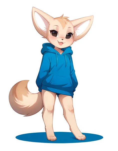 twokinds, tkstyle,,  score_9, score_8_up, score_7_up, digital illustration, solo, anthro, (female, 1 female, fenneko), white background, young