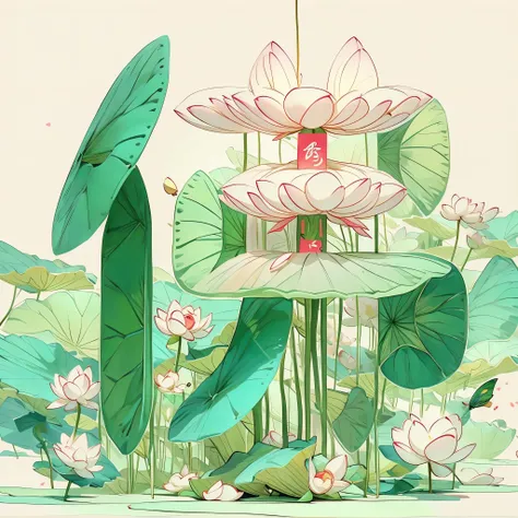 The Chinese characters for the word "Buddha" in the photo, title man,Buddha statue,Guanyin,Beautiful slender fingers holding lotus flower,Butterfly,contour,line art,Minimalist Chinese ink painting,