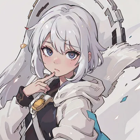 White hair