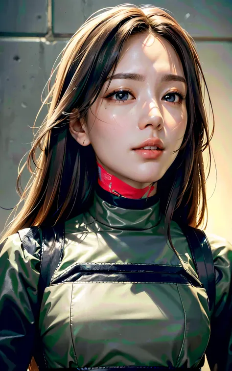 ((Best Quality, 8K, Masterpiece: 1.3, best quality)), photorealistic, photorealism, high resolution, ((face close up:1.2)), (detailed face skin, reallistic, Photorealsitic:1.37), face of 1girl , looking at the viewer, (Detailed face), medium long hair, (we...