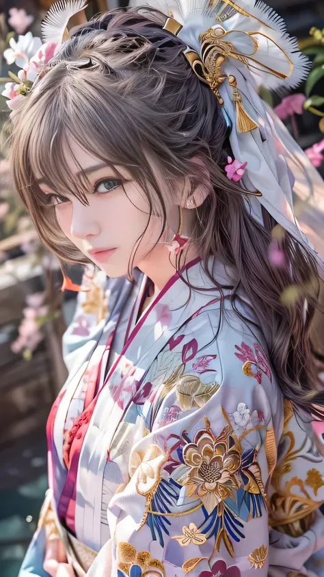 (RAW shooting:1.5, Photorealistic:1.5, 8k, Best Quality, masterpieceUltra-high resolution), Japan, A world of magic and swords, Perfect dynamic composition:1.2, Mysterious:1.3, Highly detailed skin and facial textures:1.3, A cute and attractive slim female...