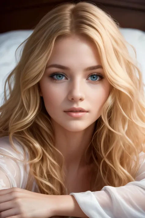 photo of a 20-year-old european woman, .primitive, beautiful woman, (extra long wavy blonde hair), ((sportrait)), ((detal face:1...