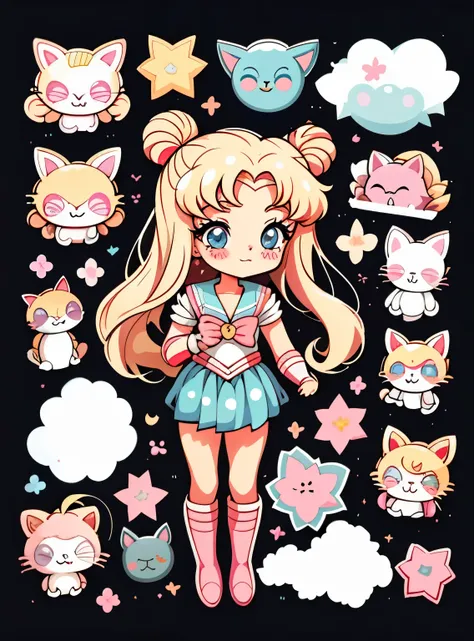 sailor girl with long blonde hair and pink boots, an anime drawing inspired by Sailor Moon, tumblr, sōsaku hanga, sailor moon!!!!!!!!, sailor moon style, the sailor moon. beautiful, leaked image, official art, sailor moon aesthetic, anime girl with a bow a...