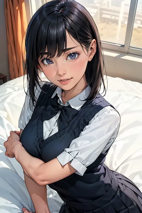 (masterpiece:1.2, Best Quality), (Realistic, photoRealistic:1.4), Beautiful illustrations, (Natural side lighting, Cinema Lighting), Written boundary depth, Looking at the audience, (Face Focus, Upper Body), Front View, 1 girl, English, High school girl, ,...