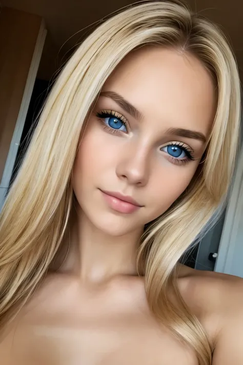 Blonde , yeux bleu,franco-russe, bonne qualités, selfie,