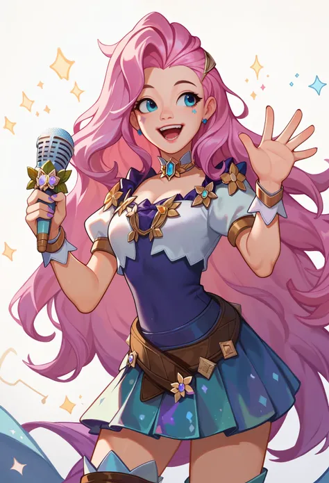 score_9, score_8_up, score_7_up, score_6_up, score_5_up, score_4_up,
1girl, seraphine singing, holding microphone, waving, looki...