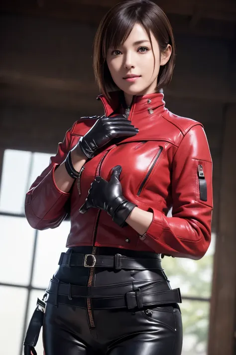 (Realism:1.4),Resident Evil 6,Ada,Short Hair,No background,look at me,A body that makes you want to touch it,foxy make up,The most beautiful stars,Photorealistic,Ultra HD,high quality,masterpiece,Detailed details,Anatomical basis,Depicted in detail,A detai...