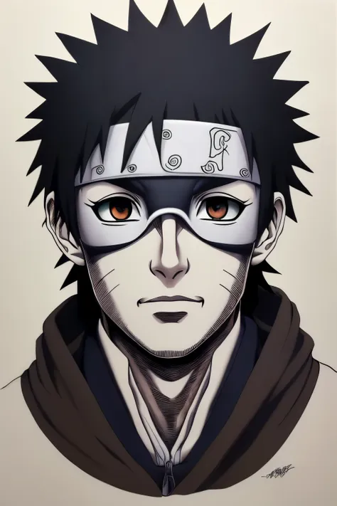 ((best quality)), ((masterpiece)), (detailed), obito uchiha
