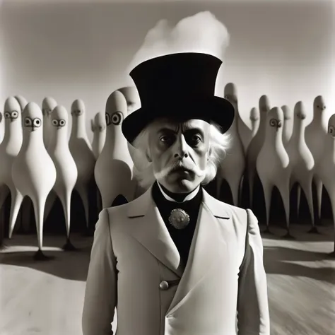 Alejandro Jodorowsky Style - Irony, As an artistic concept, Photographed by a surrealist photographer inspired by Jodorowsky, As shown in the picture