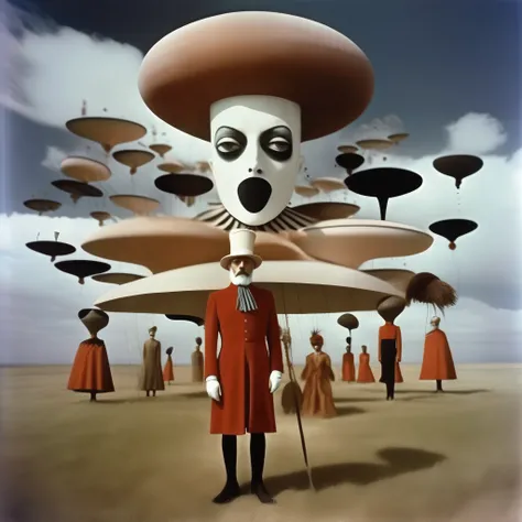 Alejandro Jodorowsky Style - Irony, As an artistic concept, Photographed by a surrealist photographer inspired by Jodorowsky, As shown in the picture