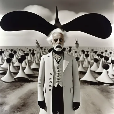 Alejandro Jodorowsky Style - Irony, As an artistic concept, Photographed by a surrealist photographer inspired by Jodorowsky, As shown in the picture