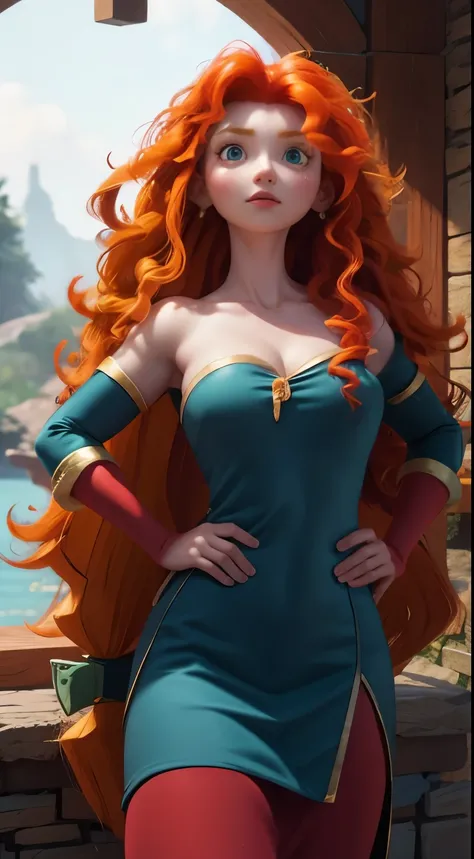 merida is very hot. busty. cutout. production