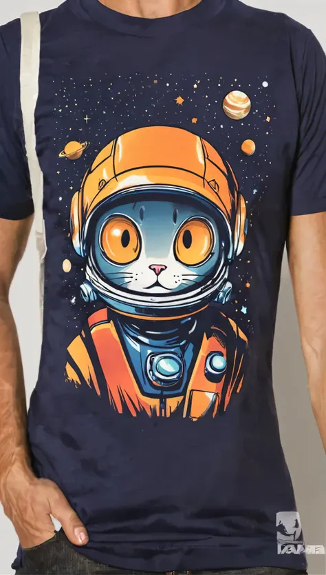 space cat t-shirt