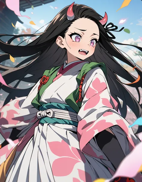 Demon slayer,anime,amazing, masterpiece,full colors,nezuko