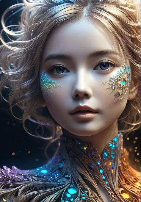 masterpiece,high qualityelemento do solo,sand,(1 girl),extremely detailed,(fractal art:1.3),colorful,more detailed,(a girl made ...