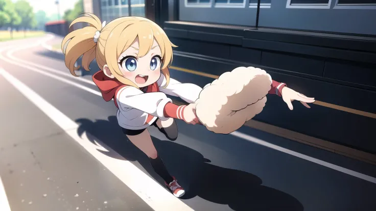 masterpiece, Best Quality, Super detailed, Anime Style, pretty girl,Running,Dynamic