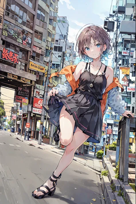 Yo Watanabe, Yu Watanabe, Brown Hair，Shortcuts，Messy Hair，Short braided hair，Neat，Slender beauty，A dignified posture，Small chest，Beautiful feet，Her captivating grey-blue eyes shine like stars，Vibrant colors,Beautiful Eyes,A delicate smile,Textured Skin,The...