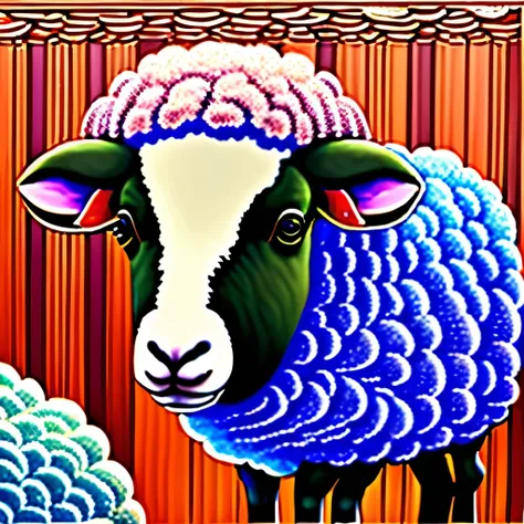 Expressionism、sheep、アヴァンギャルドな造形のsheep