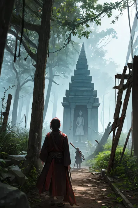 **Summary of "Whispers of the Forgotten"**

"Whispers of the Forgotten" is a horror concept set in a dilapidated temple in the jungles of northern Thailand during the monsoon season. The atmosphere is rich with eerie visuals of overgrown statues and intric...