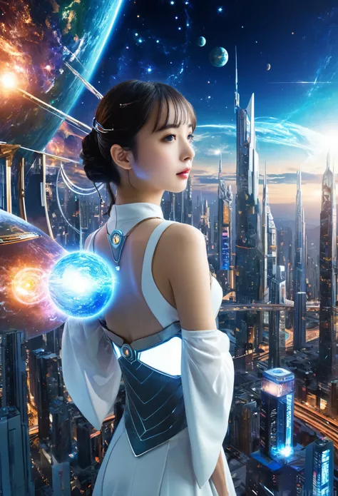 Future City, universe, technology, magic, reality, universe一の美少女