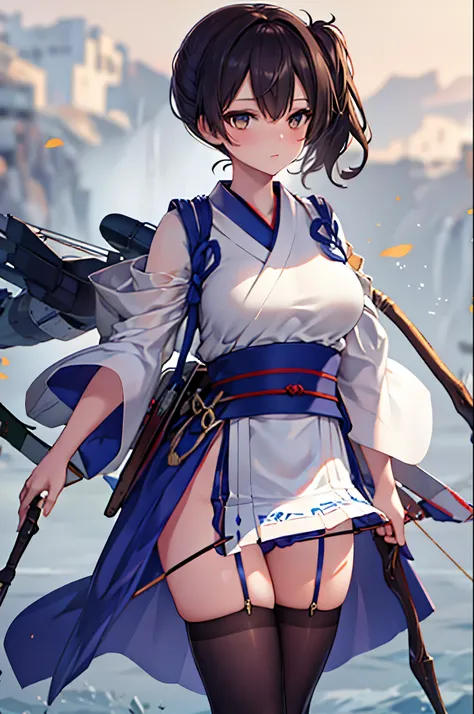 masterpiece, best quality, integrated scenery, integrated background, extremely delicate and beautiful, meticulous details, good composition, , cute face, perfect face, perfect hands ,Kaga(Fleet Collection),highest quality, masterpiece, High resolution,kim...