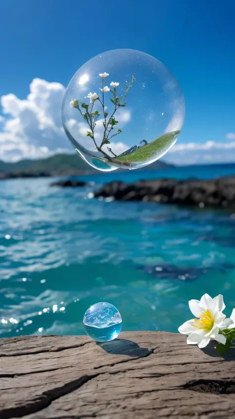 universe、cosmo、Outside the water, Not Human, still life, vague, bubble, landscape, Aquatic drop, Ocean, Zero, ZeroZero, blue ZeroZero, cloud, vague background, Written boundary depth, Consider, , rock, Movement Vague, Mountain, White Flower, branch, ice.un...