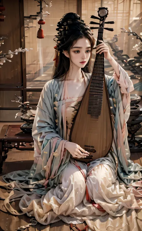 ((Masterpiece up to 16K resolution:1.6)),beautiful,Highest quality,Absolutely wonderful,Very detailed,Ultra-high resolution,masterpiece,Realistic,Realistic,Increased depth of field,Cinematic Light,
One elegant young girl woman, Long black hair,Beautiful ...