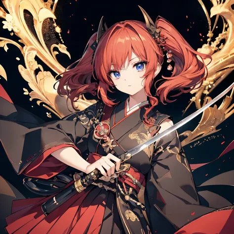 ((Bright red)),high quality, masterpieceFor delicate hair, Delicate eyesデリケートな髪, ((masterpiece最high quality)), ((Redheadでblue eyesの美少女)),high quality, masterpieceFor delicate hair, Delicate eyes,Redhead, blue eyes,  ((Dragon Horn)), Twin tails, Sailor suit...