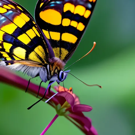 there is a butterfly that is sitting on the ground, a macro photograph by Emanuel Schongut, flickr, hurufiyya, iridescent wings, iridescent moth wings, beautiful iridescent colors, beautiful symmetric, butterfly, translucent wings, ringlet, beautiful opene...