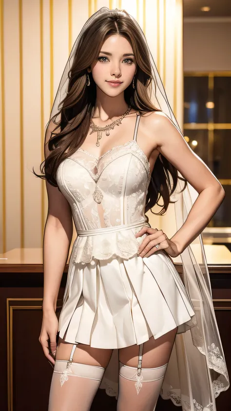 (Best Quality,4K,8k,High resolution,masterpiece:1.2),Very detailed,(Realistic,photoRealistic,photo-Realistic:1.37),Full body portrait,1 girl, Perfect hourglass illustration, Exquisite Features, Mystical Eyes, White transparent dress, Bare shoulders, , shy,...