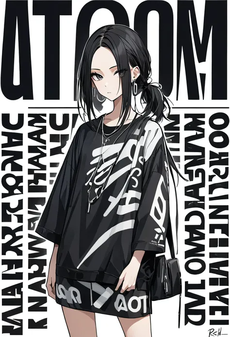 Ultra-realistic Rick Owens style, Simple lines acronym abstract art, stylish design, "♂", "♀"